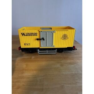 Playmobil 1980 4122 Western Freight Boxcar Colorado USED Missing Roof Train